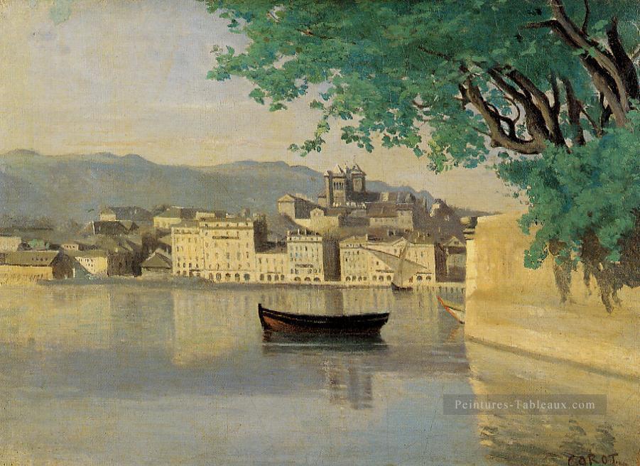 Genève Vue de la ville romaine Jean Baptiste Camille Corot Peintures à l'huile
